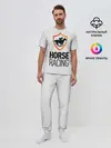Мужская пижама с брюками / Horse racing