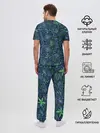 Мужская пижама с брюками / Череп В Цветах