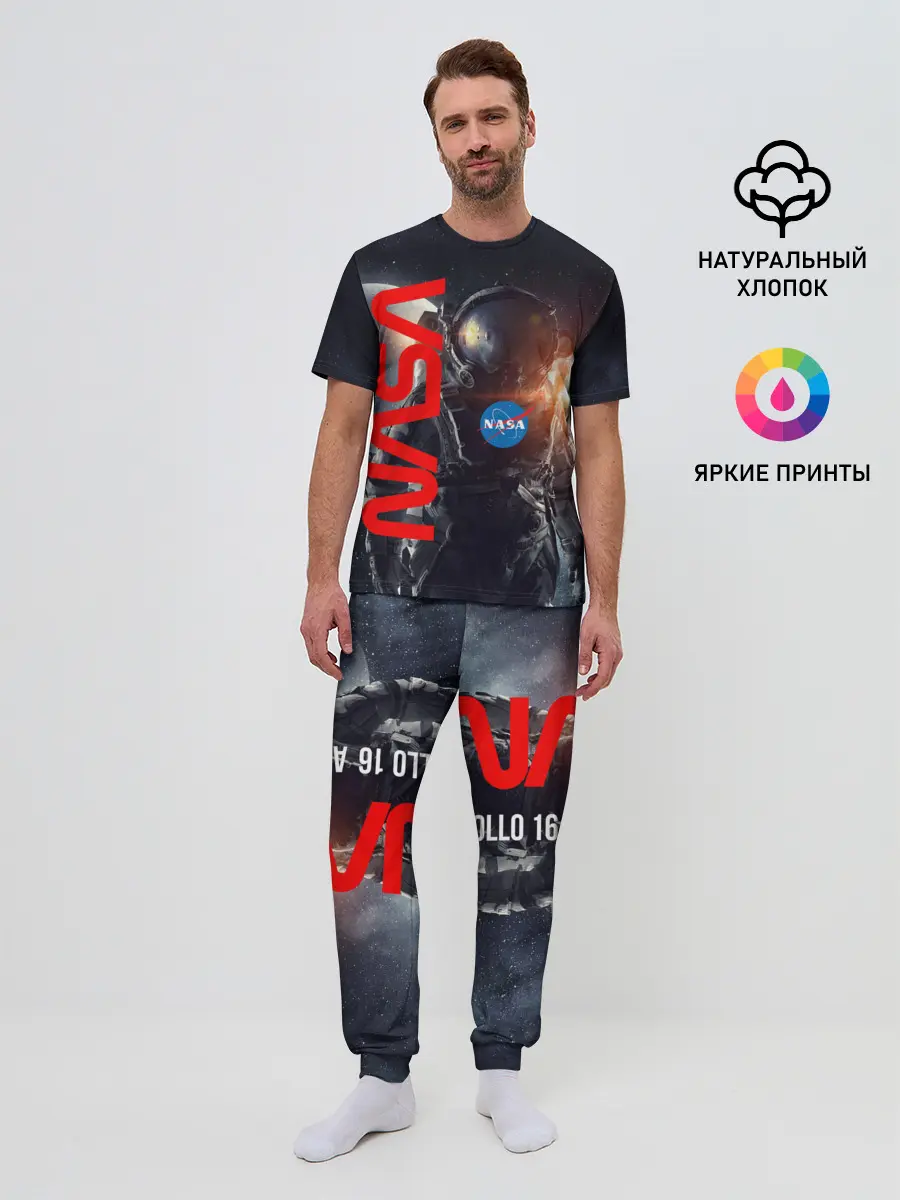 Мужская пижама с брюками / Nasa Apollo 16