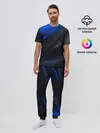 Мужская пижама с брюками / Blue and Black