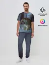 Мужская пижама с брюками / ТИГР В СУМЕРЕЧНОМ ЛЕСУ