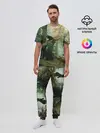 Мужская пижама с брюками / Утро в сосновом лесу