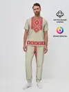Мужская пижама с брюками / Рубаха