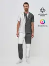 Мужская пижама с брюками / Двойной костюм