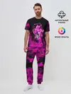 Мужская пижама с брюками / KILLER QUEEN розовое пламя