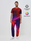 Мужская пижама с брюками / NEON GEOMETRY STRIPES