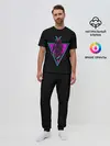 Мужская пижама с брюками / Samurai Retro Neon
