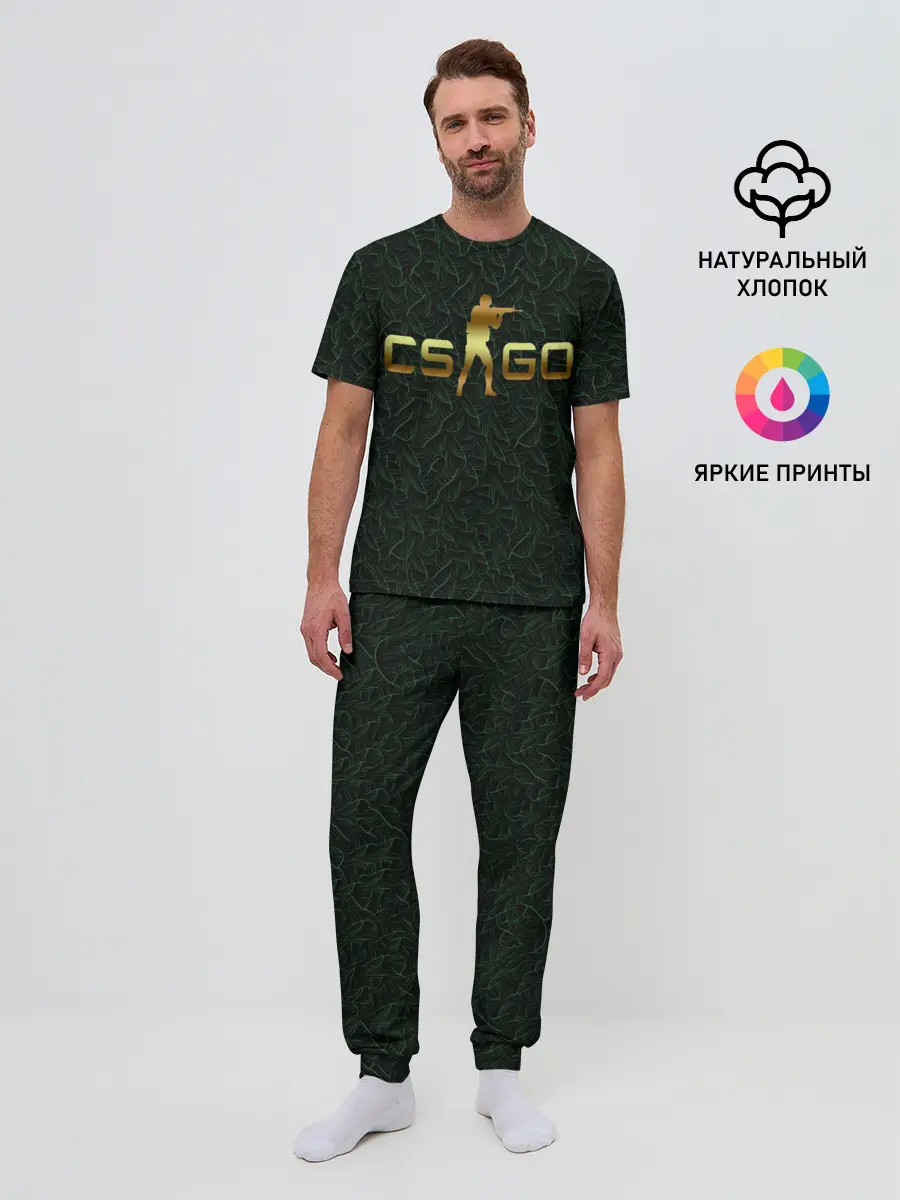 Мужская пижама с брюками / cs go gold