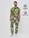 Мужская пижама с брюками / Камуфляж с авокадо