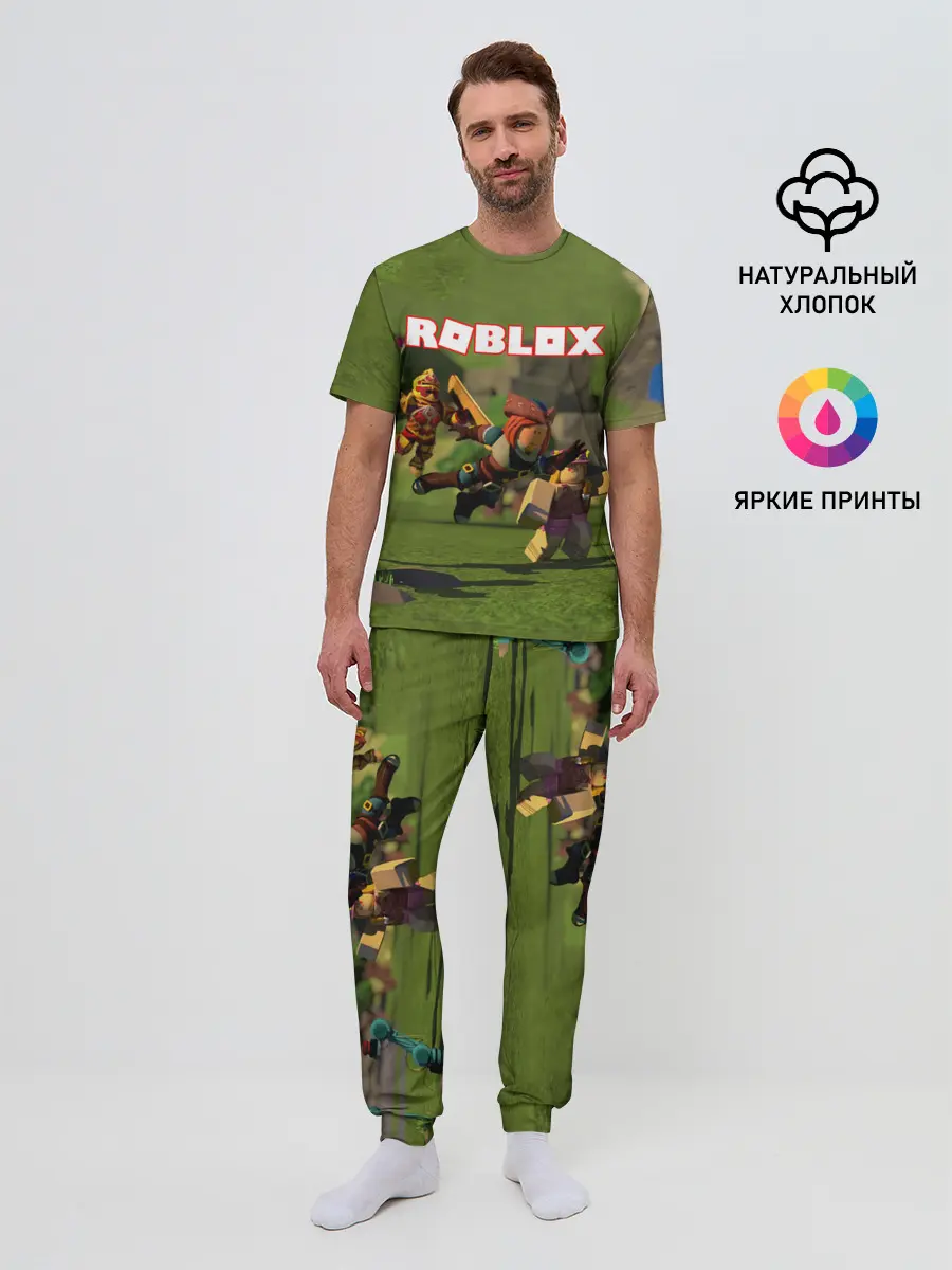 Мужская пижама с брюками / ROBLOX