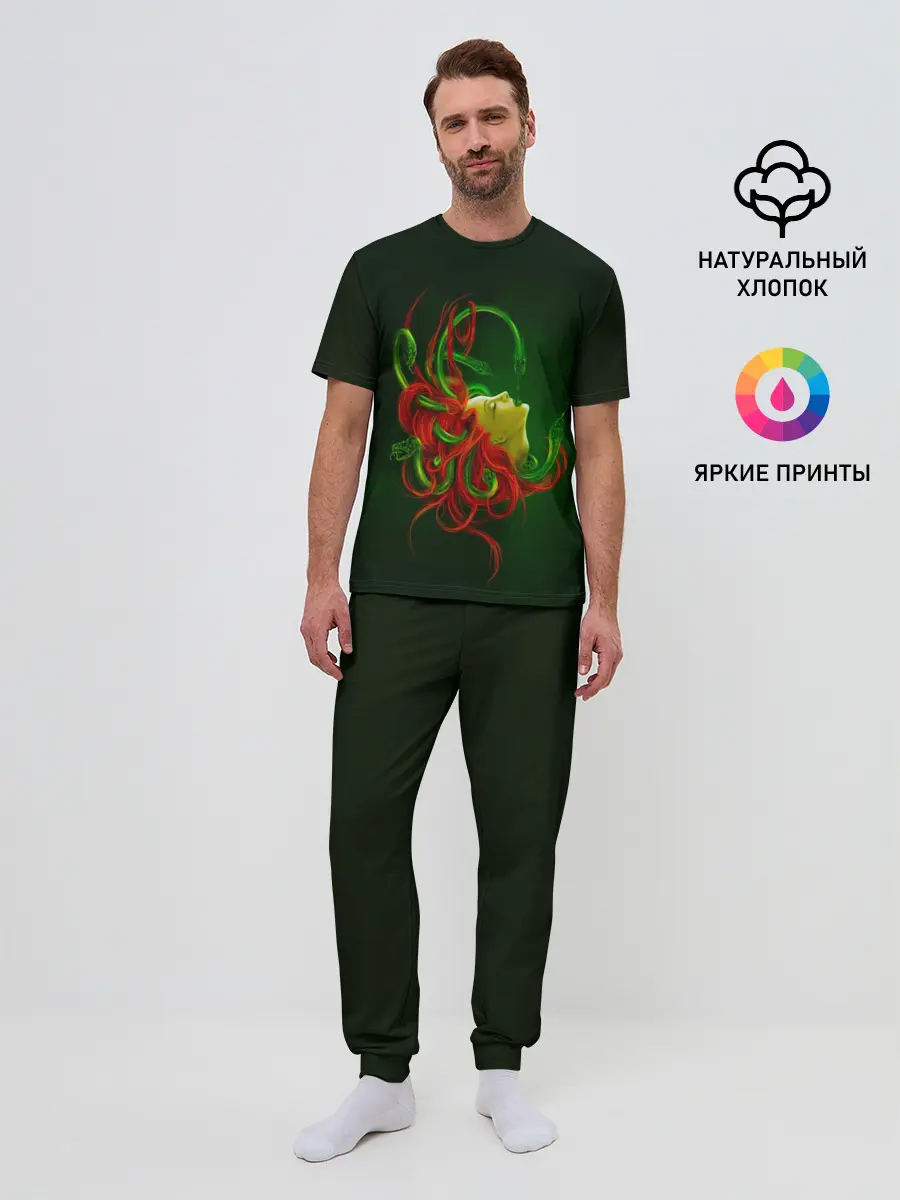 Мужская пижама с брюками / Медуза Горгона
