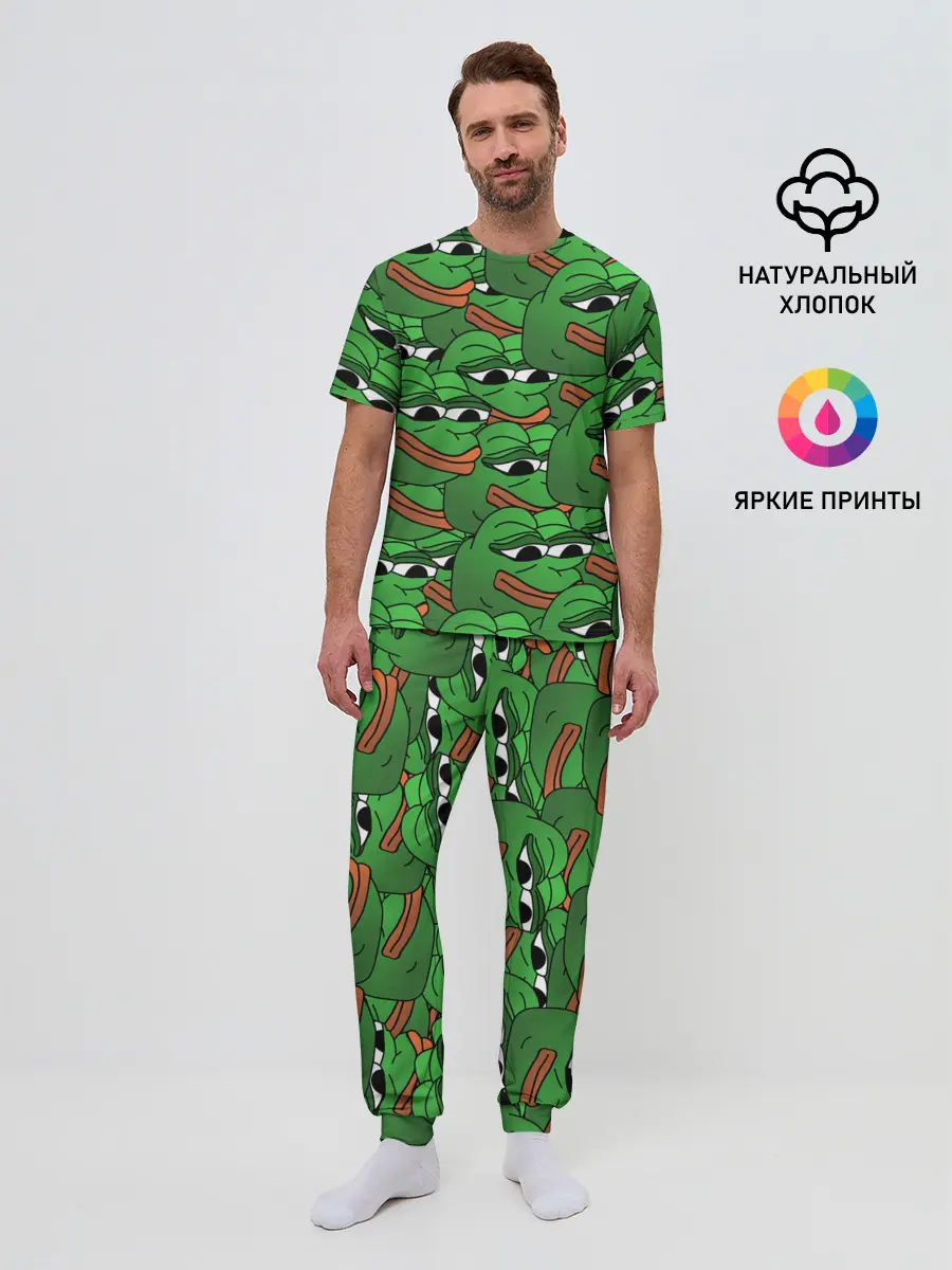Мужская пижама с брюками / Pepe The Frog