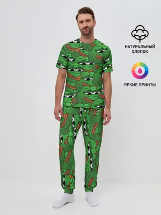 Мужская пижама с брюками / Pepe The Frog
