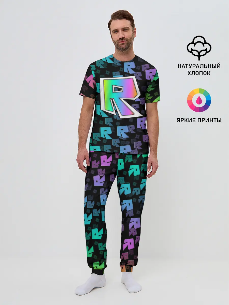 Мужская пижама с брюками / ROBLOX