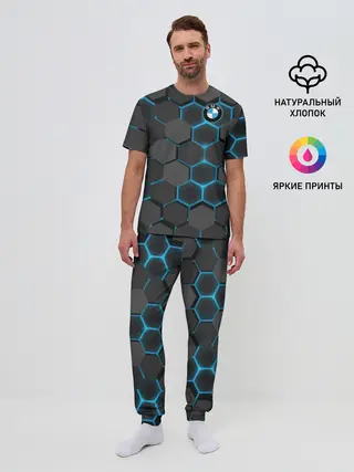 Мужская пижама с брюками / BMW