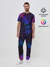 Мужская пижама с брюками / NEON FRACTAL