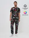 Мужская пижама с брюками / ЛОГОТИПЫ РОК ГРУПП | PATTERN