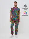 Мужская пижама с брюками / Психоделика