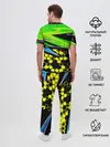 Мужская пижама с брюками / Light green urban marble