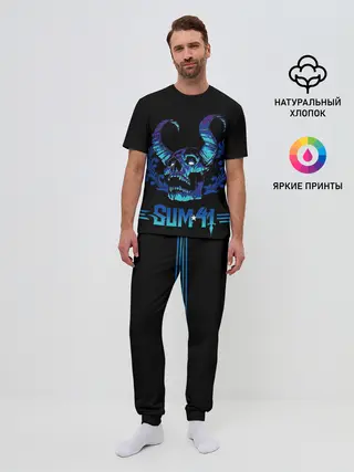 Мужская пижама с брюками / Horned skull