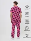Мужская пижама с брюками / rolling stones pink logo