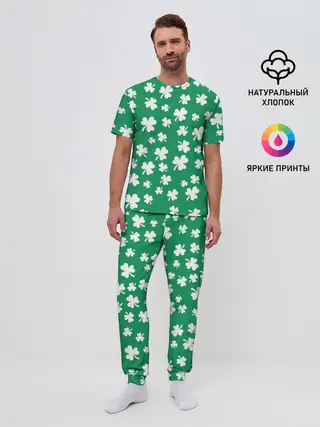 Мужская пижама с брюками / ДЕНЬ СВЯТОГО ПАТРИКА | ST. PATRICKS DAY