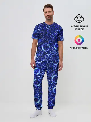 Мужская пижама с брюками / Пузыри