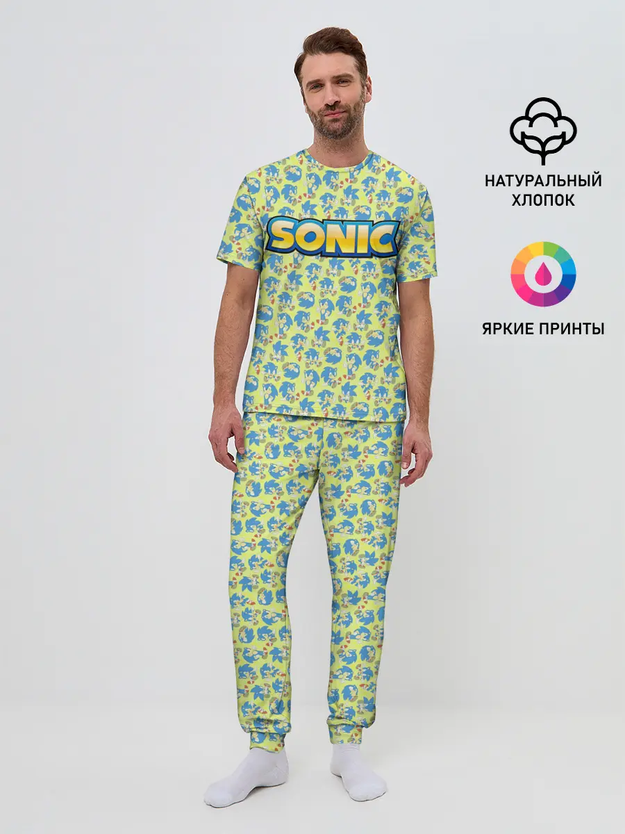 Мужская пижама с брюками / SONIC