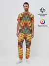 Мужская пижама с брюками / Геометрия
