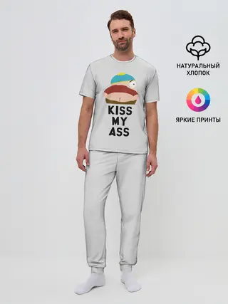 Мужская пижама с брюками / Kiss My Ass