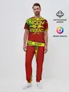 Мужская пижама с брюками / 2020-nCoV Коронавирус