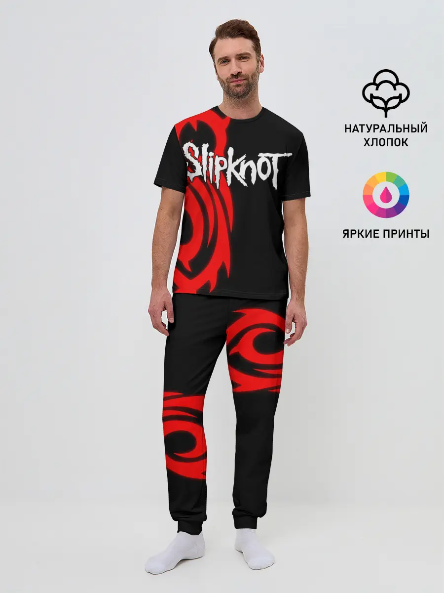Мужская пижама с брюками / Slipknot