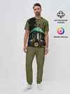 Мужская пижама с брюками / Защитимся от COVID-19