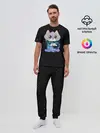 Мужская пижама с брюками / Котёнок в пледе