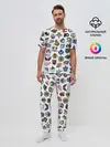 Мужская пижама с брюками / Логотипы НХЛ
