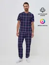 Мужская пижама с брюками / Шотландка