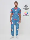 Мужская пижама с брюками / Пиратский арт