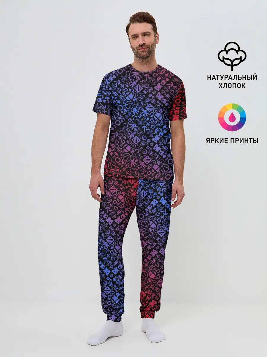 Мужская пижама с брюками / Игровые бренды