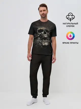 Мужская пижама с брюками / ЧЕРЕП