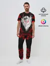 Мужская пижама с брюками / Берсерк маска белая