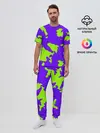 Мужская пижама с брюками / тeкстура