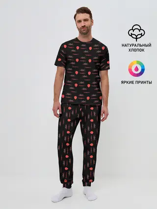 Мужская пижама с брюками / IT Pattern