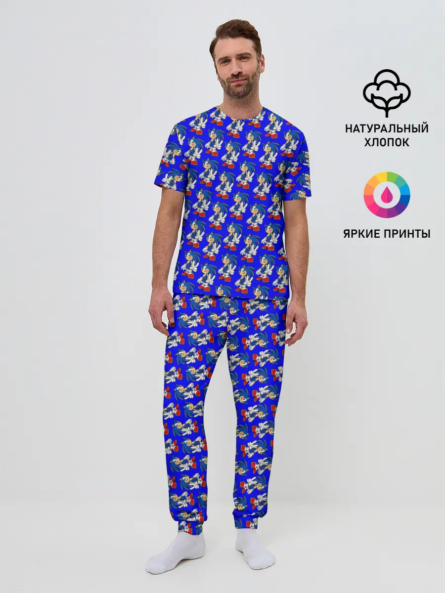 Мужская пижама с брюками / SONIC