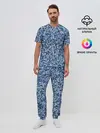 Мужская пижама с брюками / ВЯЗАНЫЙ КАМУФЛЯЖ