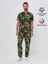 Мужская пижама с брюками / Леопарды на ветках