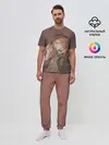 Мужская пижама с брюками / Чуя Накахар на состаренном фоне