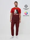 Мужская пижама с брюками / monokuma на красном градиенте