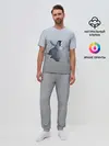 Мужская пижама с брюками / мультяшный пингвин