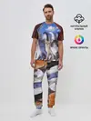 Мужская пижама с брюками / Коты