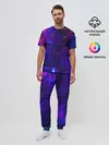 Мужская пижама с брюками / NEON CUBES